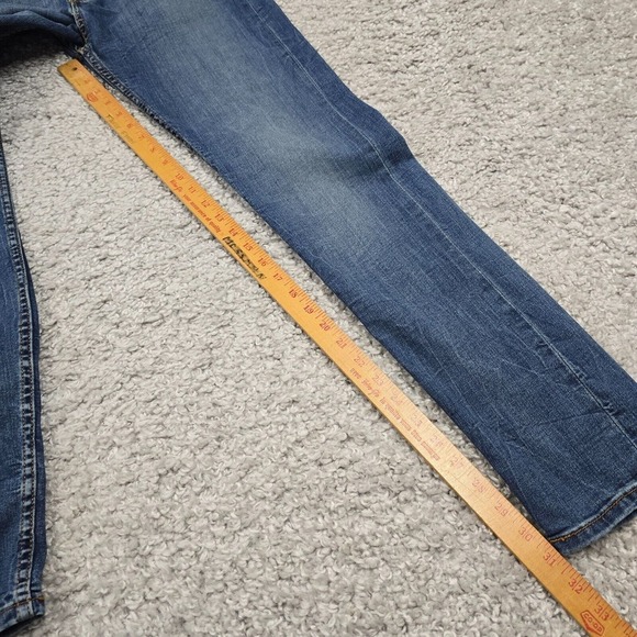 Levis‎ 510 Jeans Mens 33x34 (Fits 32x31) Blue Skinny Medium Wash Denim - Picture 11 of 13